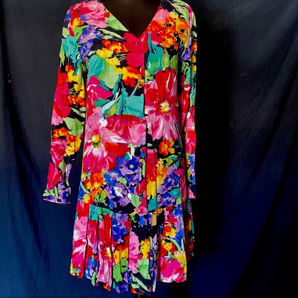 SoLd Vintage Express Floral Dress - Picture 2 of 4